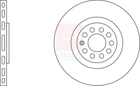 Apec Blue SDK6151 Brake Disc - 1