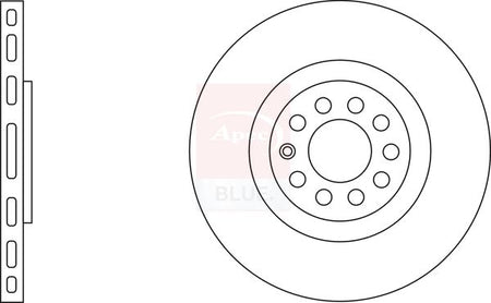 Apec Blue SDK6151 Brake Disc - 2