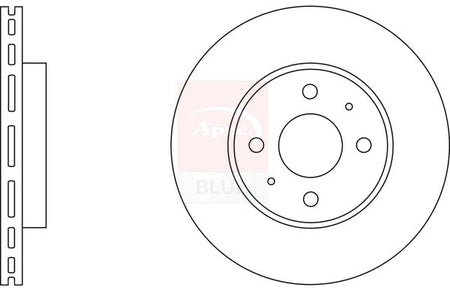 Apec Blue SDK6153 Brake Disc - 1