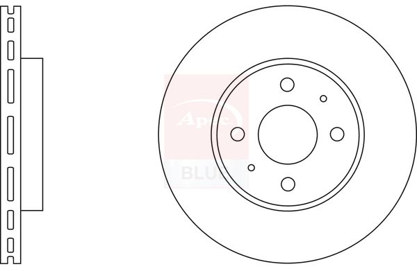 Apec Blue SDK6153 Brake Disc - 1