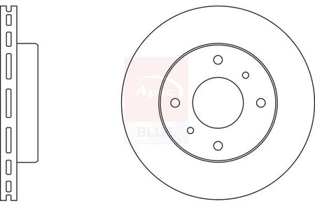 Apec Blue SDK6156 Brake Disc - 1