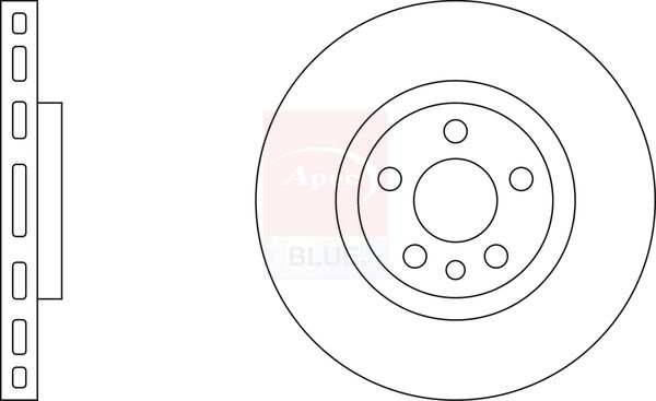 Apec Blue SDK6161 Brake Disc - 1