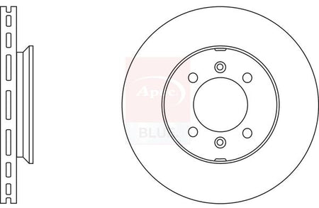 Apec Blue SDK6168 Brake Disc - 1