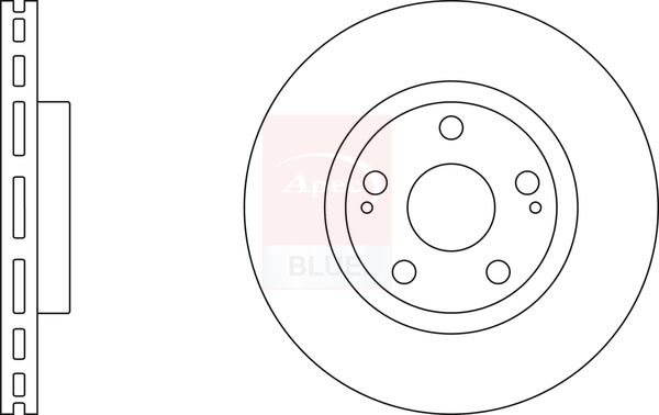 Apec Blue SDK6171 Brake Disc - 1