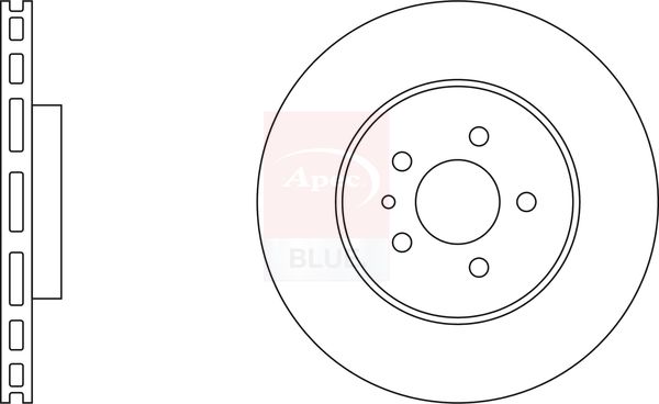 Apec Blue SDK6172 Brake Disc - 1