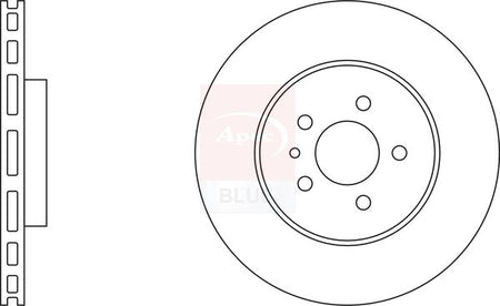 Apec Blue SDK6172 Brake Disc - 2