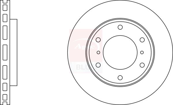 Apec Blue SDK6174 Brake Disc - 1