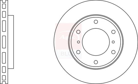 Apec Blue SDK6174 Brake Disc - 1