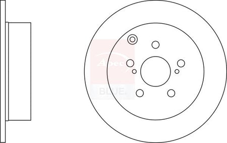 Apec Blue SDK6178 Brake Disc - 2