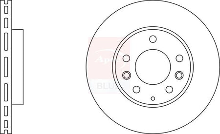 Apec Blue SDK6180 Brake Disc - 1