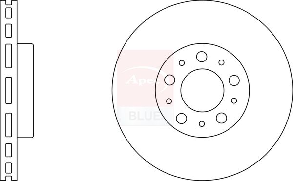 Apec Blue SDK6182 Brake Disc - 1