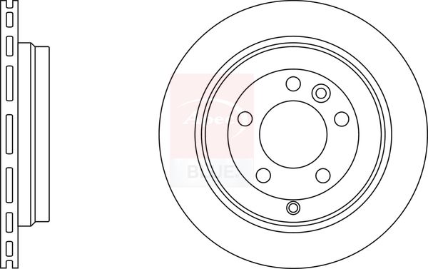 Apec Blue SDK6183 Brake Disc - 2