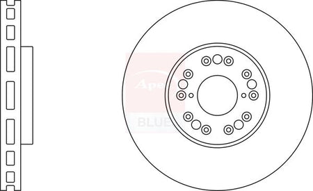 Apec Blue SDK6184 Brake Disc - 1