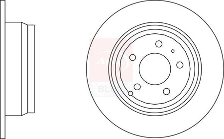 Apec Blue SDK6189 Brake Disc - 1