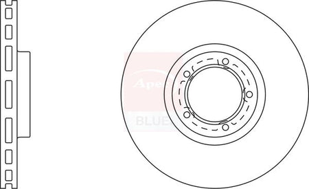 Apec Blue SDK6191 Brake Disc - 1
