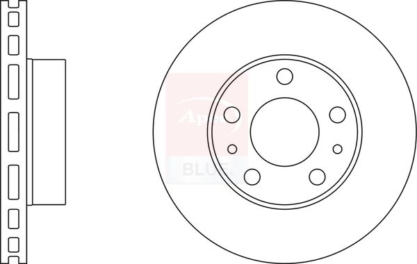 Apec Blue SDK6192 Brake Disc - 1