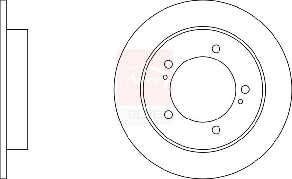 Apec Blue SDK6193 Brake Disc - 1