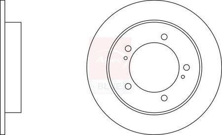 Apec Blue SDK6193 Brake Disc - 1