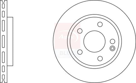 Apec Blue SDK6197 Brake Disc - 1