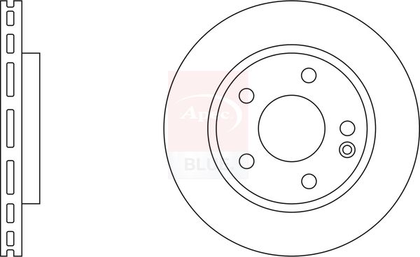 Apec Blue SDK6197 Brake Disc - 1