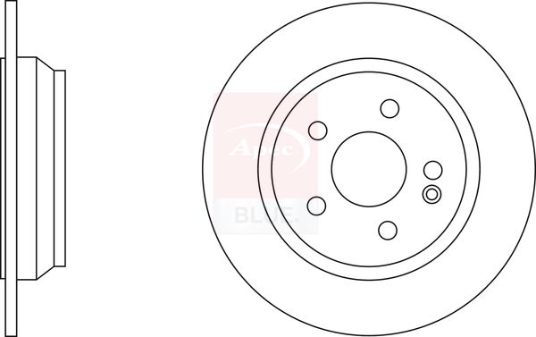 Apec Blue SDK6198 Brake Disc - 1