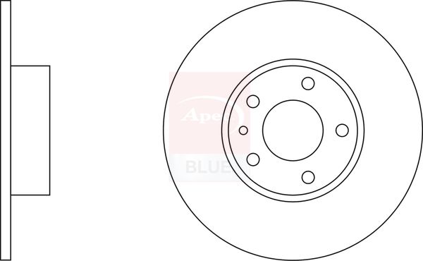 Apec Blue SDK6199 Brake Disc - 1