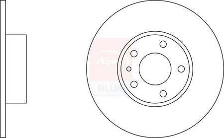 Apec Blue SDK6199 Brake Disc - 1