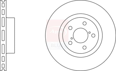 Apec Blue SDK6201 Brake Disc - 1