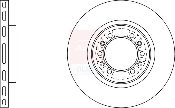 Apec Blue SDK6203 Brake Disc - 1