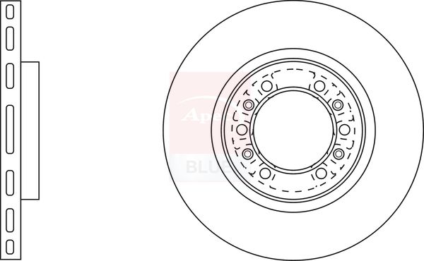 Apec Blue SDK6203 Brake Disc - 2