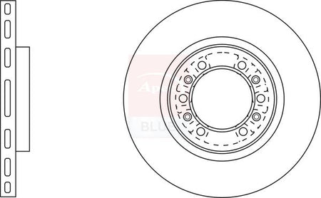 Apec Blue SDK6203 Brake Disc - 2