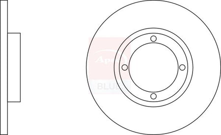 Apec Blue SDK6205 Brake Disc - 1