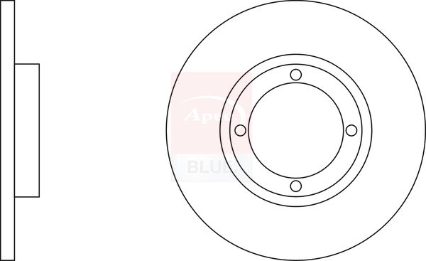 Apec Blue SDK6205 Brake Disc - 1