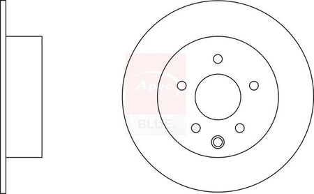 Apec Blue SDK6206 Brake Disc - 1