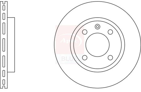 Apec Blue SDK6207 Brake Disc - 1