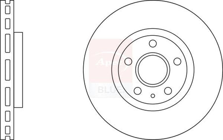 Apec Blue SDK6210 Brake Disc - 1