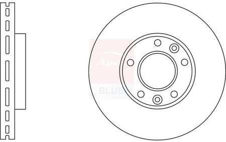 Apec Blue SDK6211 Brake Disc - 1