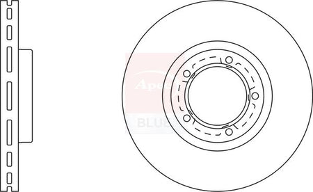Apec Blue SDK6212 Brake Disc - 1