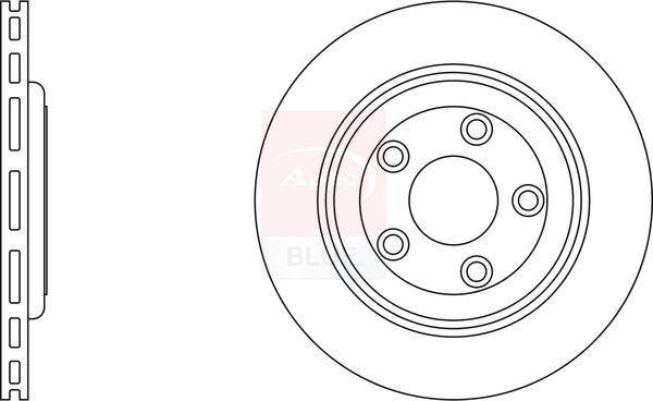 Apec Blue SDK6214 Brake Disc - 1