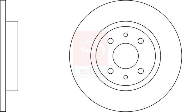 Apec Blue SDK6216 Brake Disc - 2