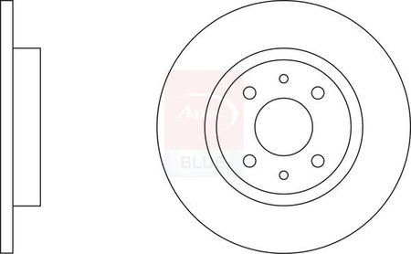 Apec Blue SDK6216 Brake Disc - 2