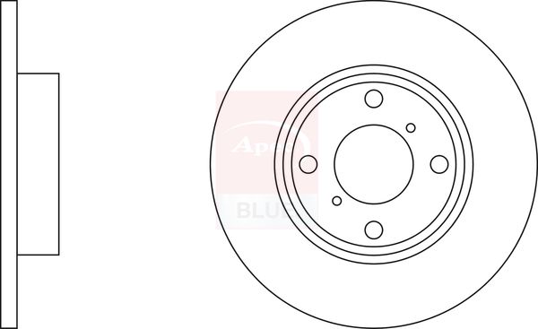 Apec Blue SDK6221 Brake Disc - 1