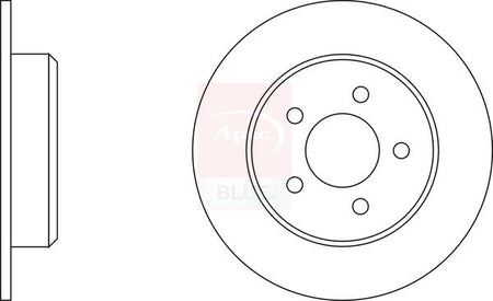 Apec Blue SDK6222 Brake Disc - 1