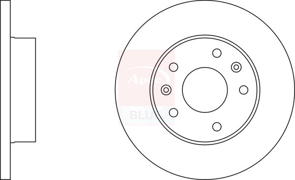 Apec Blue SDK6223 Brake Disc - 1