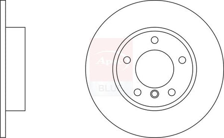 Apec Blue SDK6225 Brake Disc - 1