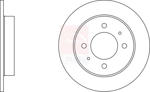 Apec Blue SDK6226 Brake Disc - 1
