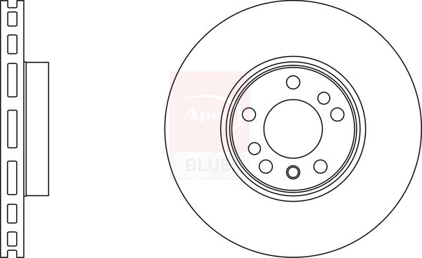Apec Blue SDK6228 Brake Disc - 1