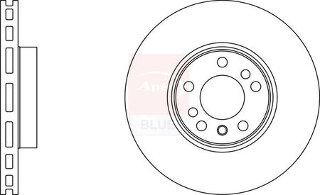 Apec Blue SDK6228 Brake Disc - 1