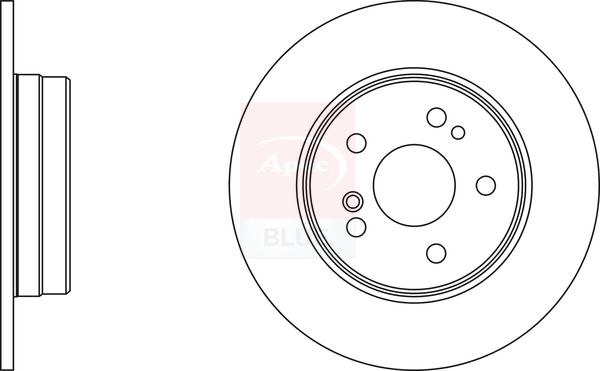 Apec Blue SDK6231 Brake Disc - 1