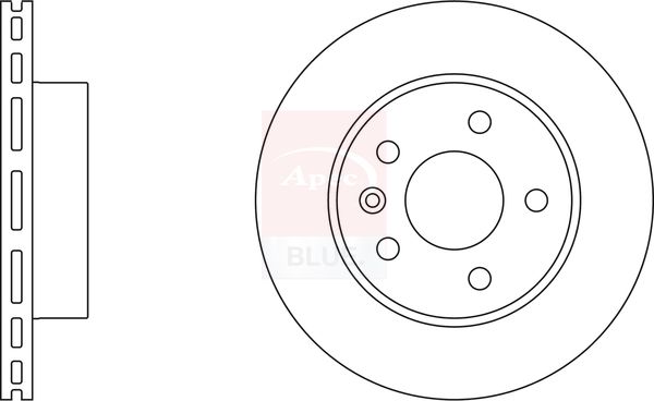 Apec Blue SDK6232 Brake Disc - 1